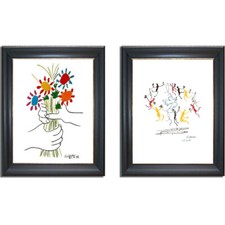 Petite Fleurs con cornice nera