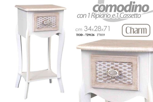 Comodino shabby chic - comodino,