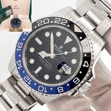 Rolex GMT-Master II "Batman" Lunetta Acciaio Oyster 40mm Orologio 116710BLNR Scatola Documenti