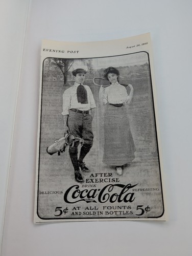 Advertisement for coca - coca,