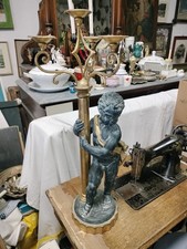 Candelabro legno con angelo - candelabro,