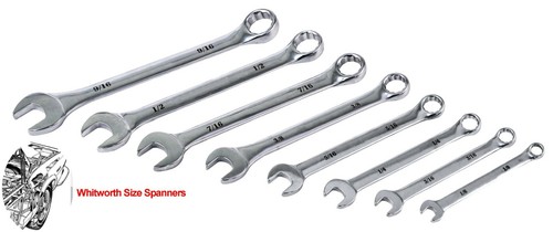 Whitworth spanner 8pc set old - whitworth,