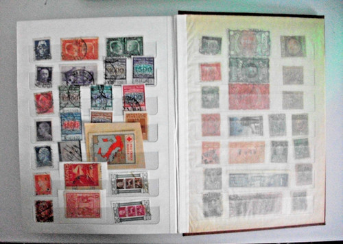 Album pagine marrone lotto - 8,