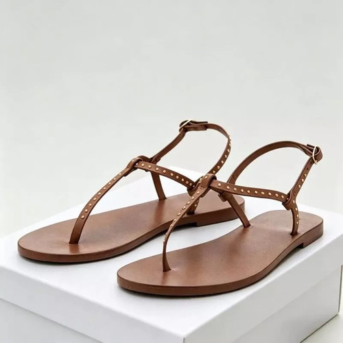 Sandali infradito donna cuoio - sandali,