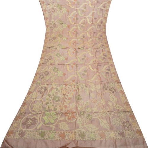 Vintage pulce colore sari - ▾,