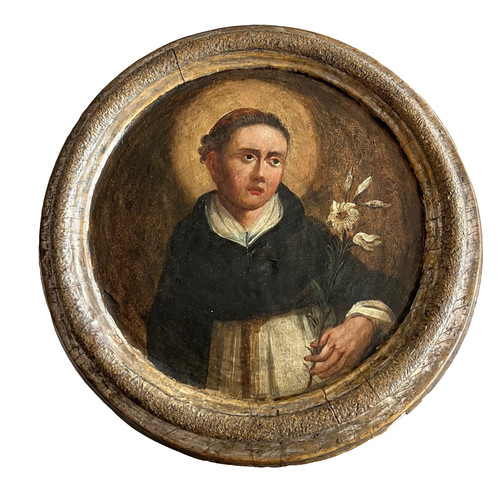 Dipinto antico santo - santo, con