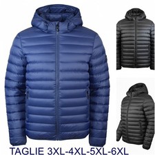 Piumino Uomo Taglie Forti Over 100 Grammi Giubbotto invernale Giacca Trapuntata