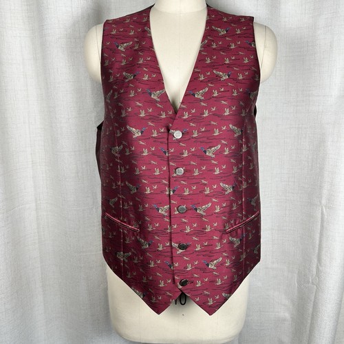 Gilet gilet vintage bordeaux