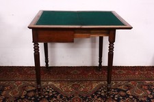Tavolo da gioco apribile / contenitore, fine '800 inglese originale in legno
