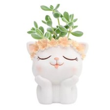 2-16 vasetto gattino ceramica vaso gatto per piantina grassa bomboniera pianta