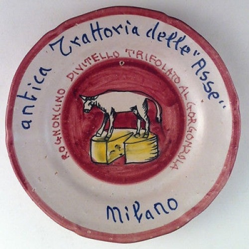 Piatto buon ricordo milano - piatto,