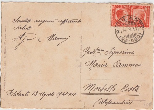 Italia1941 20c amicizia - 20c,