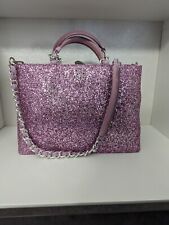 Borsa a mano Valentina Giorgi glitter Lilla con tracolla