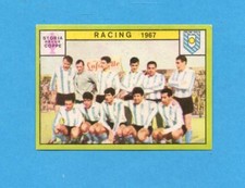 PANINI CALCIATORI 1968/69-Figurina -RACING 1967-STORIA COPPE-Recuperata