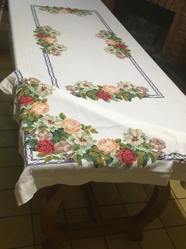 Tovaglia con rose - tovaglia, interamente