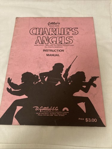 Gottlieb charlie angels pin - gottlieb,