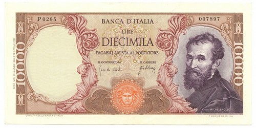 10000 lire banca - 10000, d'italia