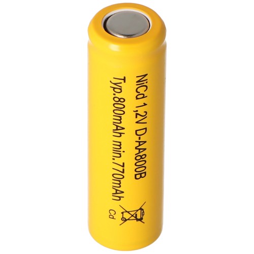Flat top nicd batteria v - flat,