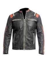 Giacca pelle uomo biker