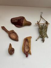 Antichi pezzi macelleria in terracotta presepe napoletano fine '800.