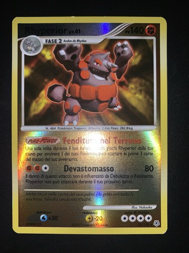 Carta pokemon rhyperior 61 - lv,