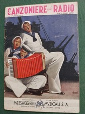 Boccasile Gino Canzoniere Radio Fascicolo Mensile Illustratore Musica Marinai !!
