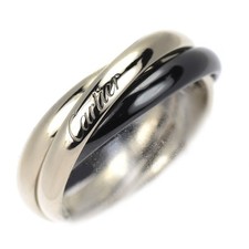 Anello Cartier ceramica/K18WG