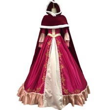 Costume Bella e Bestia Principessa Belle Vestito Cosplay Abito da Ballo