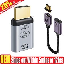 Adattatore HDTV Proiezione UHD USB Tipo C Femmina a Hdmi/DP Video Convertitore 4K@60Hz