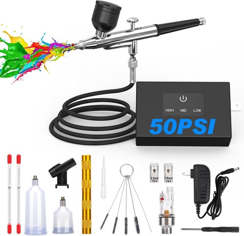 Airbrush kit with - kit, air