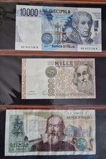 banconote italiane lire fds