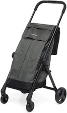 Go Fast Carrello Portaspesa Pieghevole, Grey
