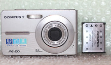 Fotocamera compatta vintage OLYMPUS FE-20 3x Zoom 8 MP Y2K digitale lcd rotto