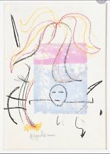 Luca Giovagnoli-tecnica mista su carta intelata-cm.41x29-firma, data, cornice