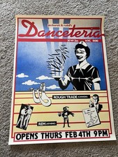 4 poster originali Danceteria NYC anni 80 | R.E.M., Nona Hendryx, Jim Fouratt