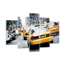 Quadro su Vetro 150x100cm Taxi