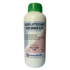 KG.1 ACIDO LATTICO 80% E270 acidificante liquido per vino, succhi di frutta ecc