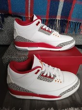 Nike Air Jordan 3 Retro Cardinal Red Light Curry - UK 9 - scarpe da ginnastica bianche - nuove con scatola