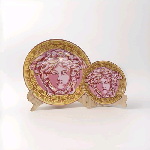 Coppia piatto piano medusa - piatto,