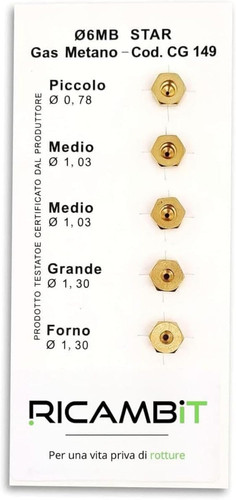 Kit ugelli 6mb gas - 6mb, metano