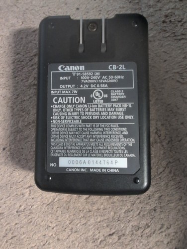 Genuine canon charger - genuine, cb-2l