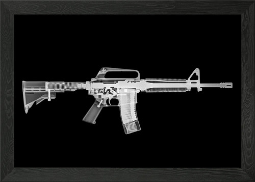 M16a2 assault rifle - assault, framed