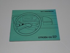 CITROEN GS PALLAS BERLINA BREAK  LIBRETTO USO E MANUTENZIONE 1974