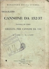 Cannone da 152/37 Tavole di