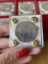 MONETA CITTÀ DEL VATICANO PIO XII 2 LIRE 1942 sigillata SPL SUBALPINA