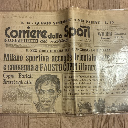 Corriere dello sport trionfo - corriere,