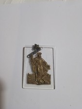 San Domenico Icona Bronzo Su Medaglia. Cm4