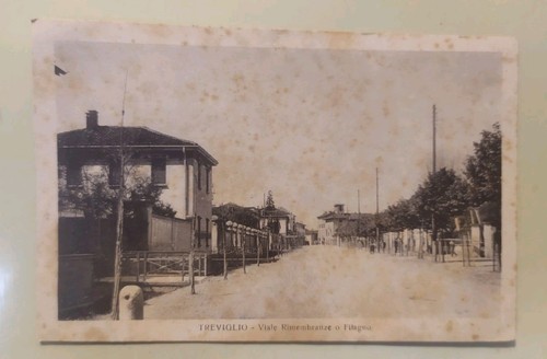 Antica cartolina treviglio - -,