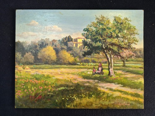 Dipinto olio tavola - dipinto, su