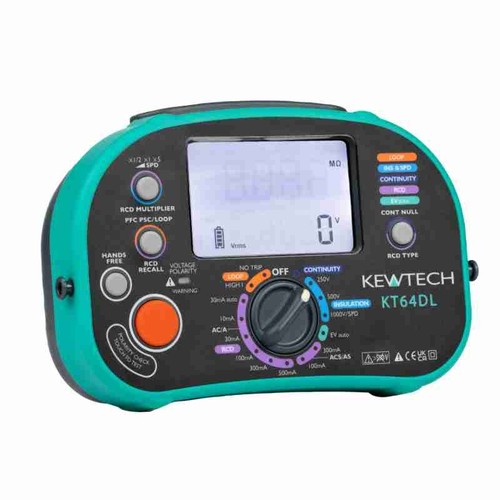 Kewtech kt64dl tester - kewtech,